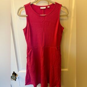 New York & Company pink cotton dress…WITH POCKETS!
